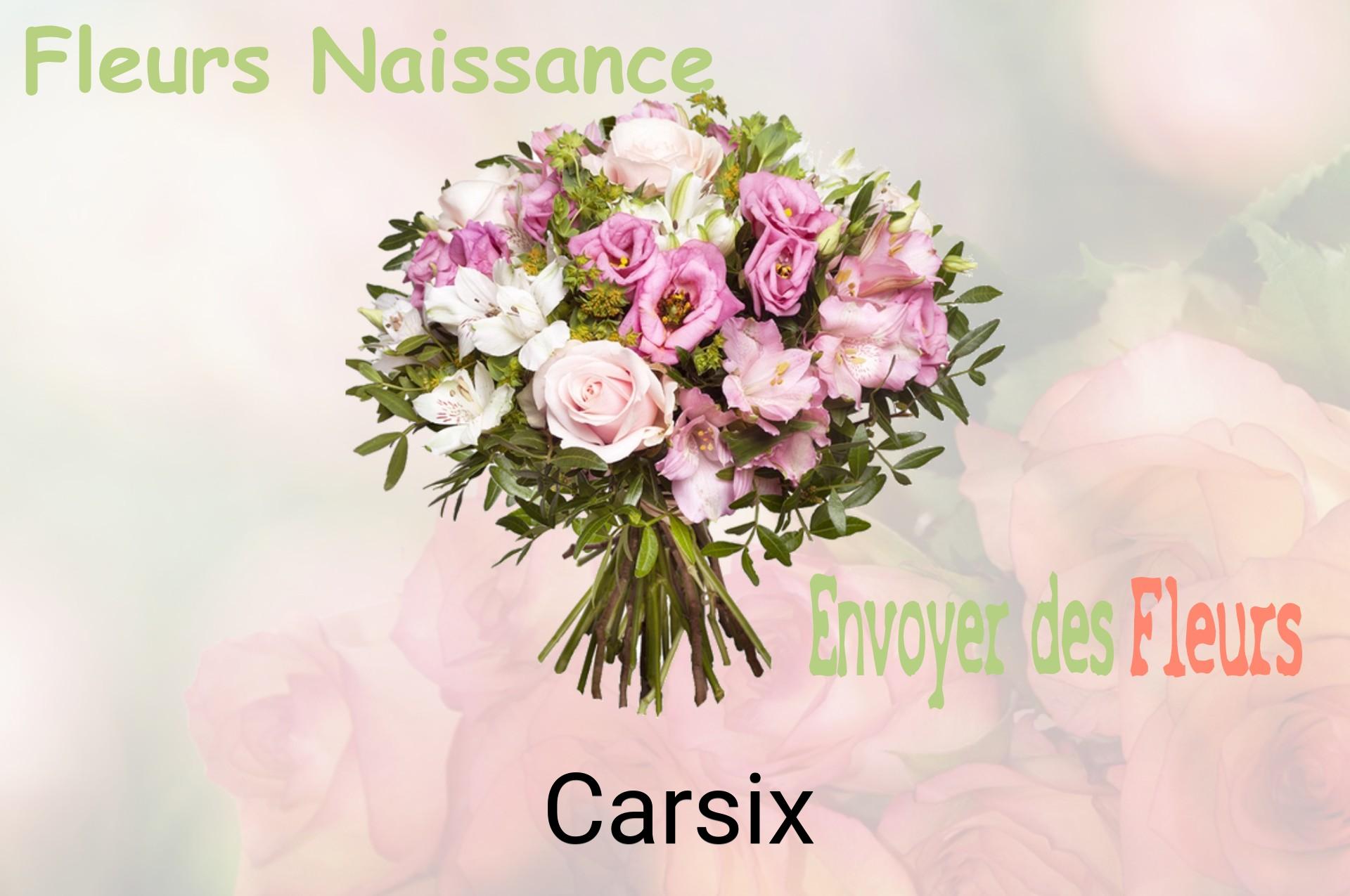 Bouquet de fleurs de naissance livré à Carsix